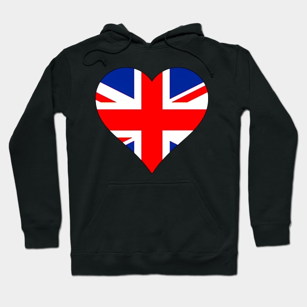 I Love Great Britain Hoodie by dalyndigaital2@gmail.com